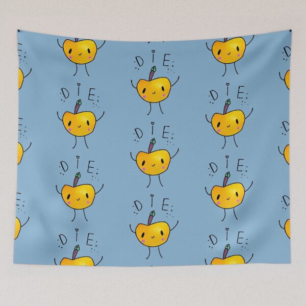 Item preview, Yellow Junimo Apple Die designed and sold by deerio.
