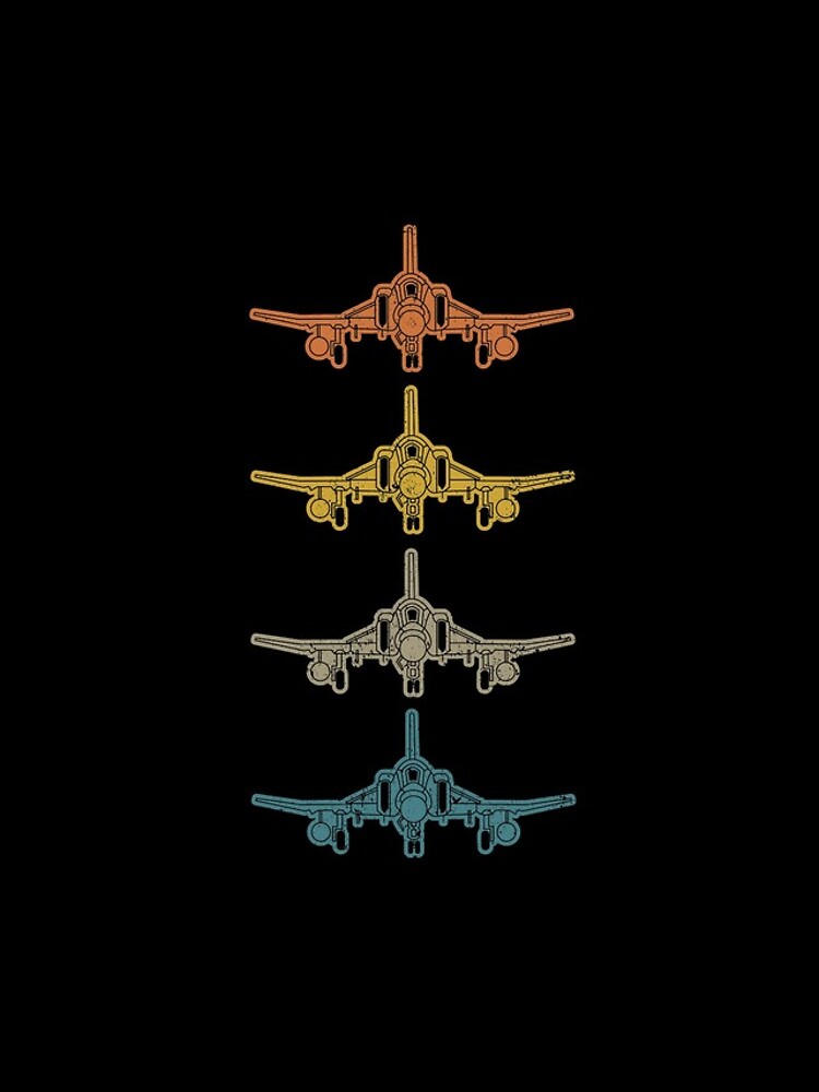 Imagen 4 de 4, Funda de iPhone con la obra Retro F-4 Phantom Fighter Jet Schematic Vintage F4 Airplane Gear, diseñada y vendida por DynamicDesign.