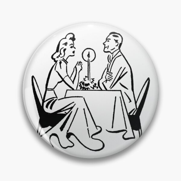 Item preview, Retro Dinner Date designed and sold by SockSandwich.