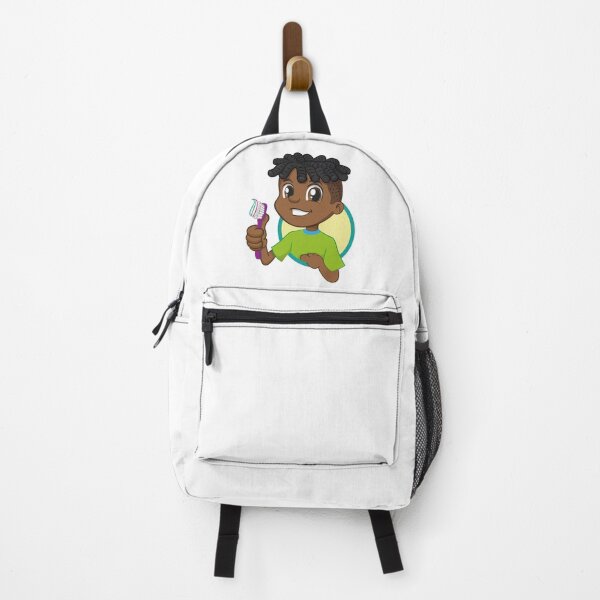 Item preview, Illustration of a smiling Afro-descendant boy holding a toothbrush encouraging oral hygiene. Ideal for educational institutional campaigns designed and sold by LucianoCosmo.