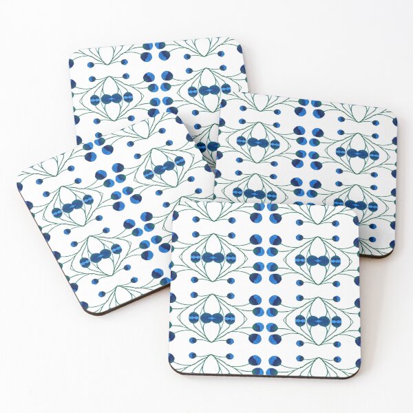 Item preview, Flowery blue & white pattern2 designed and sold by angran.