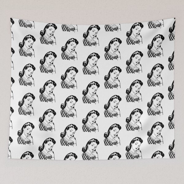 Item preview, Retro Pin-up Pop Art Lady designed and sold by SockSandwich.