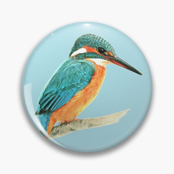 Item preview, Colourful female european kingfisher designed and sold by LoesRoos.