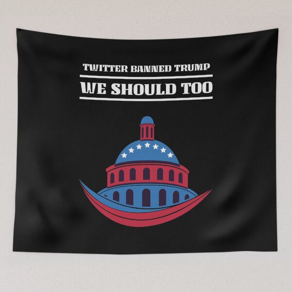 Item preview, Twitter Banned Trump We Should Too T-Democracy Politics Twitter Suspended Donald Trump Banned Anti Trump Pro Biden Inauguration  designed and sold by seazn-trends.