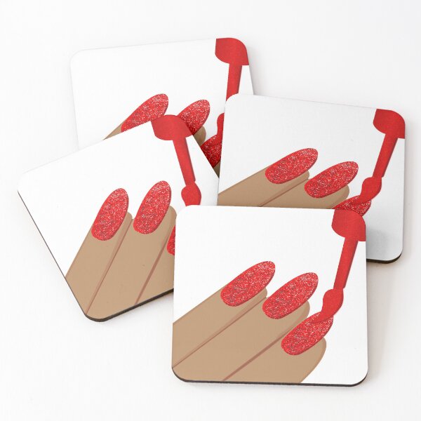 Item preview, Red Glitter Nails Emoji designed and sold by rhicha.