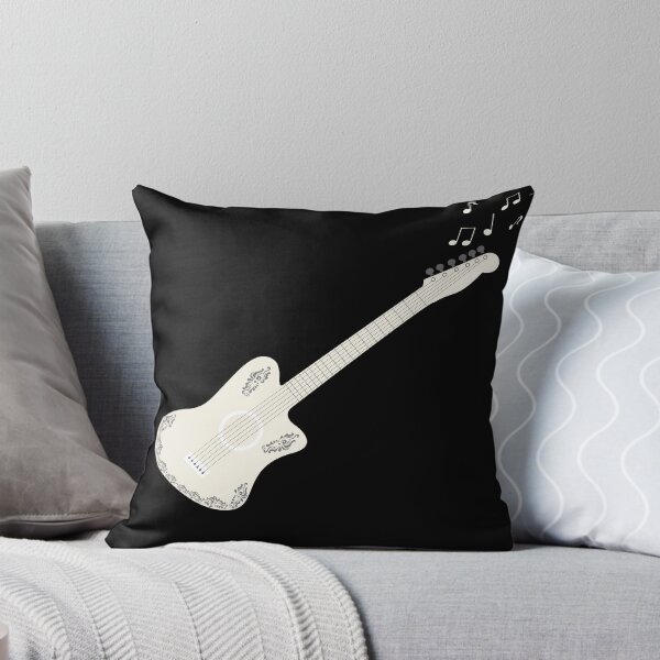 Item preview, guitar and flying musical notes,vector illustration designed and sold by elisabetaaa.