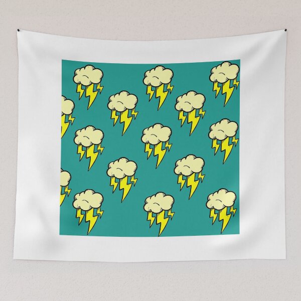 Item preview, Retro Thundercloud Repeated Pattern Design  designed and sold by RobbieTaylor.