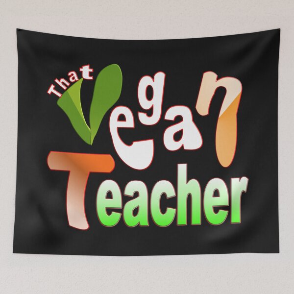 Item preview, THAT FUNNY AND SPORTY VEGAN TEACHER designed and sold by Ralek.