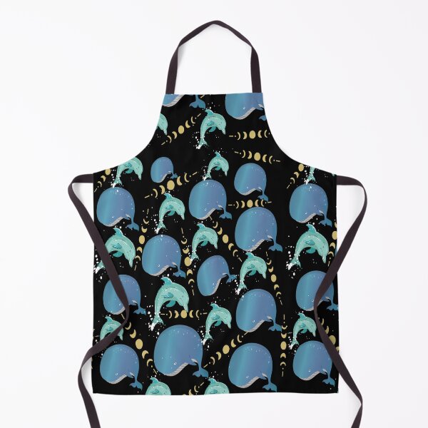 Item preview, Sirius B Whales and Dolphins Moon Print designed and sold by Earthchild8888.