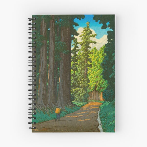 Artikelvorschau, Kawase Hasui Road to Nikko von Kawase Hasui Vintage japanischer Holzschnitt entworfen und verkauft von Ejaaz.
