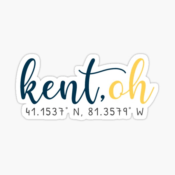 Item preview, Kent, Ohio Coordinates designed and sold by JulieMichelleB.