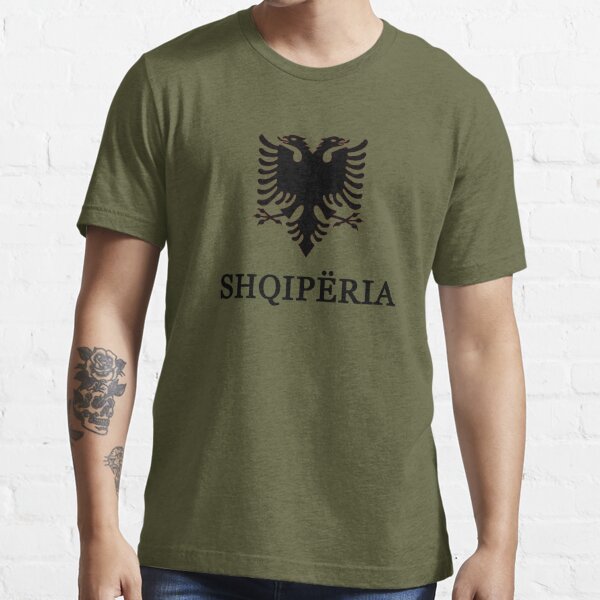 Albania Scarabocchio Bandiera T-Shirt Maglia Regalo Shqipëria