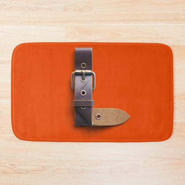 Item preview, Initial "L" Alphabet Leather Belt Orange Design designed and sold by Freestylist.