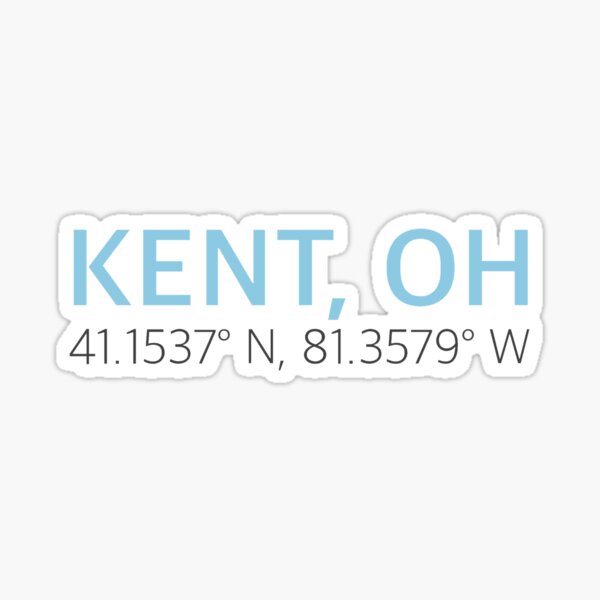 Item preview, Kent, Ohio Coordinates designed and sold by JulieMichelleB.