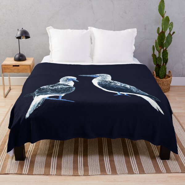 Item preview, Beautiful painted pair of blue-footed boobies from Panama designed and sold by LoesRoos.