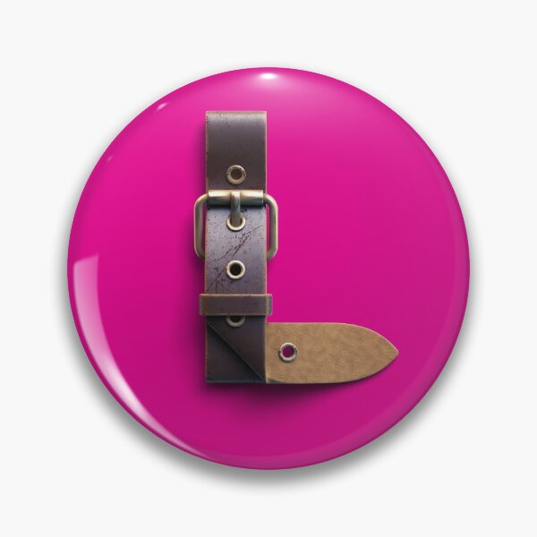 Item preview, Initial "L" Alphabet Leather Belt Pink Design designed and sold by Freestylist.
