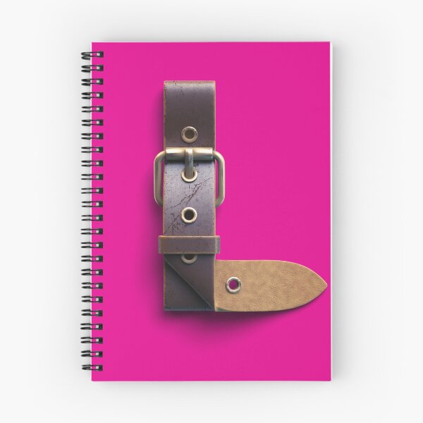 Item preview, Initial "L" Alphabet Leather Belt Pink Design designed and sold by Freestylist.