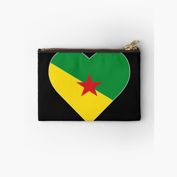 Item preview, Guyana flag color heart designed and sold by West indian touch.
