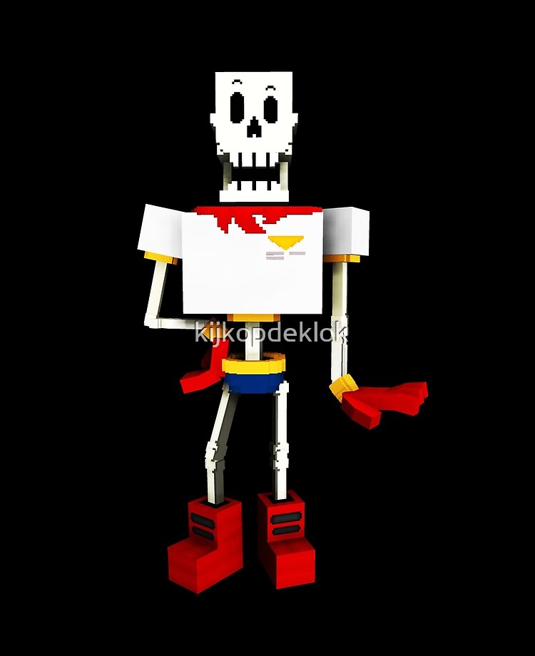 Undertale characters in minecraft style