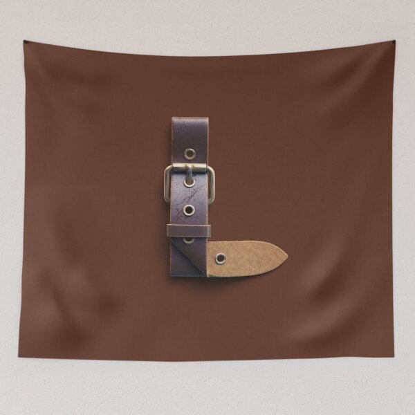 Item preview, Initial "L" Alphabet Rustic Leather Belt Design designed and sold by Freestylist.