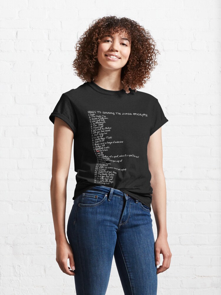 zombieland rules t shirt