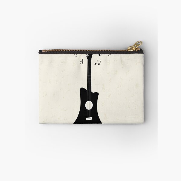 Item preview, guitar with notes flying on the background,vector illustration designed and sold by elisabetaaa.