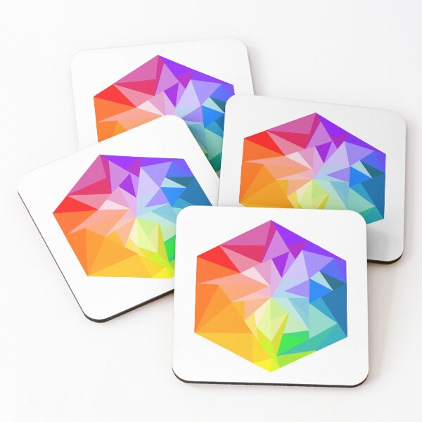 Item preview, Rainbow Geometric Hexagon designed and sold by cassikraft.