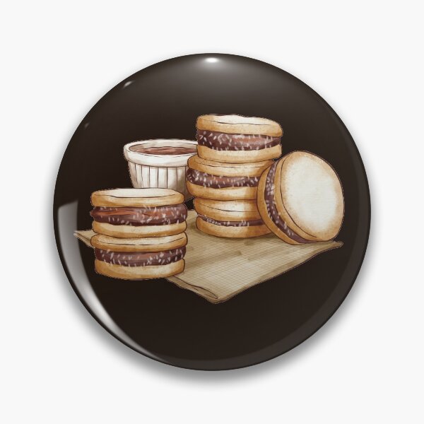 Item preview, Alfajor Dulce De Leche Cookies With Caramel Sauce designed and sold by Alicia Chee.