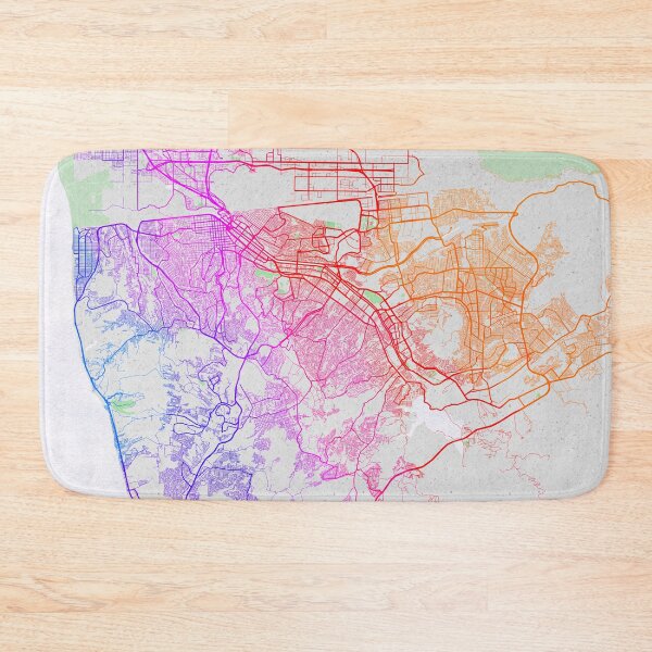 Item preview, Tijuana City Map of Mexico - Colorful designed and sold by deMAP.