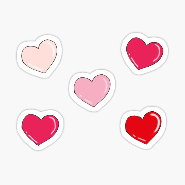 Pink Heart Sticker for Sale by CatharticTick