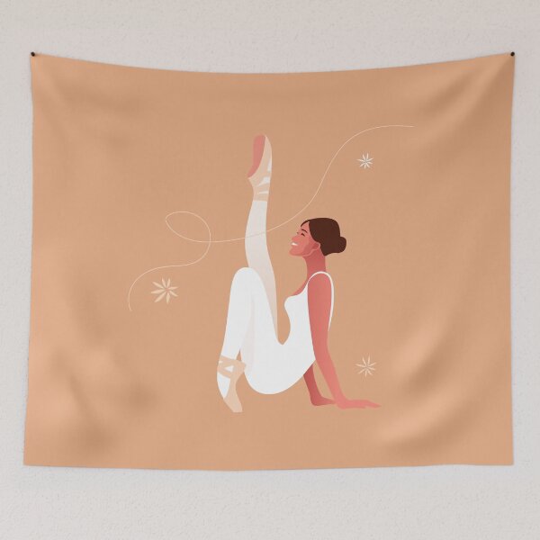 Item preview, Beautiful ballerina flat illustration designed and sold by vicobu.