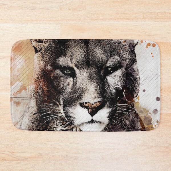 Item preview, Mountain Lion Cougar with Orange Tones designed and sold by solrevolver.