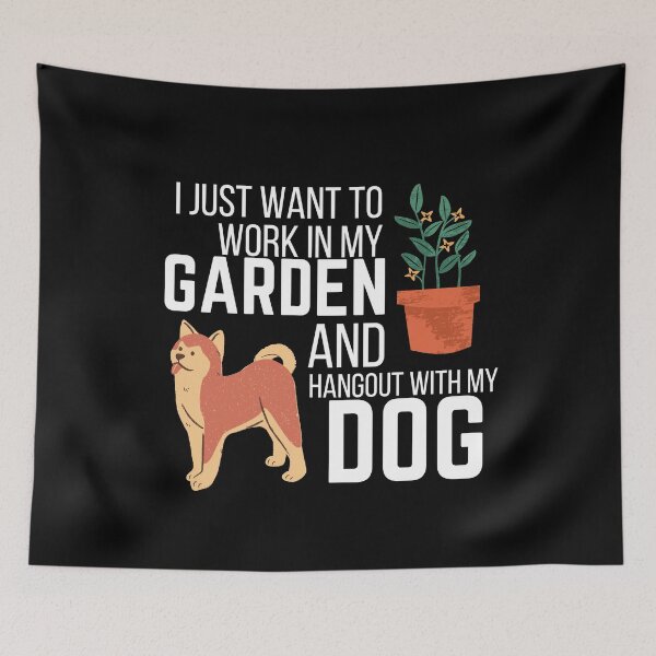 Item preview, Work In My Garden And Hangout With My Dog designed and sold by NeverGetsOld.