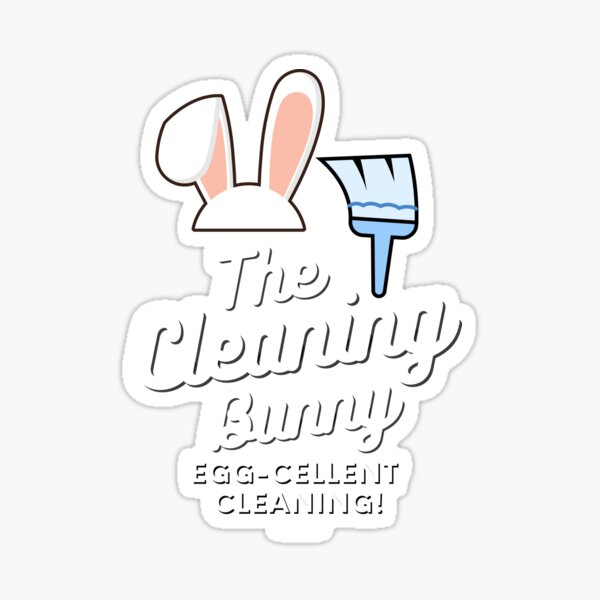 Item preview, The Cleaning Bunny Egg-Cellent Retro Easter Housekeeping Fun designed and sold by SavvyCleaner.