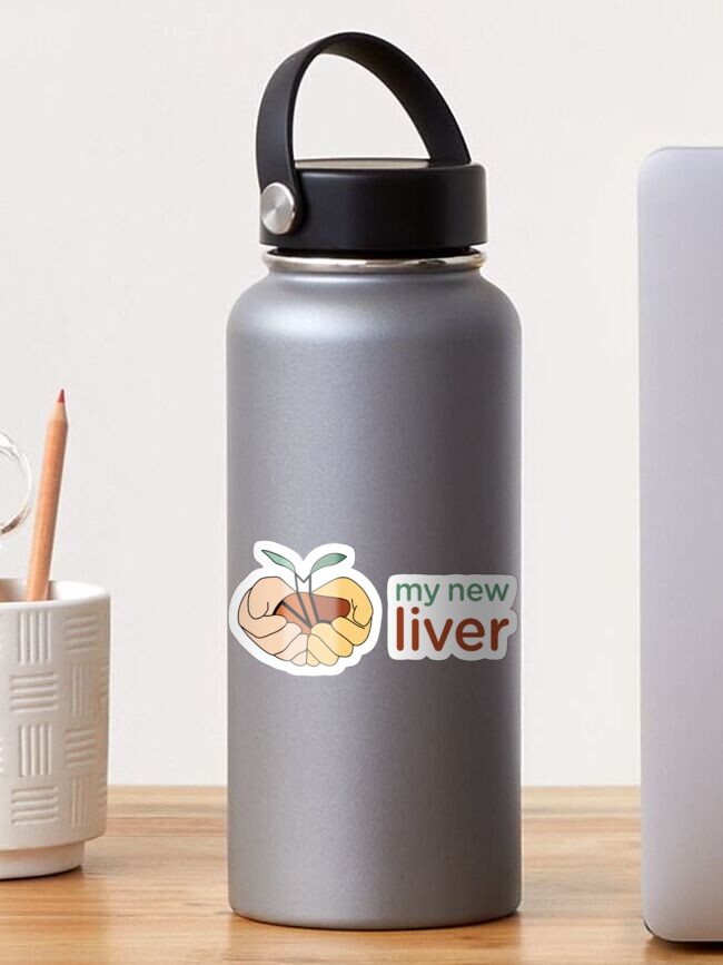 Thumbnail 1 of 3, Sticker, MyNewLiver designed and sold by MyNewLiver.