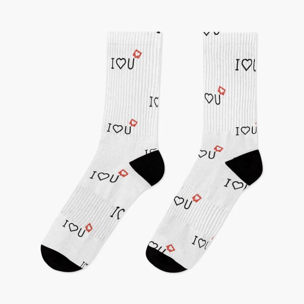 Item preview, I love you / eart social media designed and sold by SpicyCherrys.