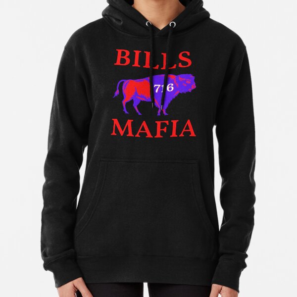 716 Bills Mafia Blue Buffalo Pullover Hoodie