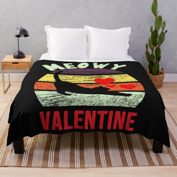 Artikelvorschau, Meowy Valentine - Lustige Sonnenuntergang Retro Katzenliebhaber Geschenkidee entworfen und verkauft von leo121687.