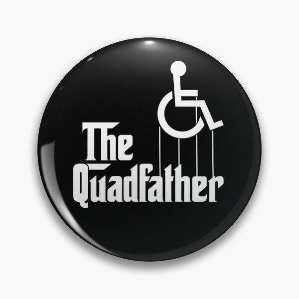Item preview, The Quadfather funny wheelchair disability joke shirt designed and sold by Dunn Designs.