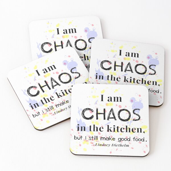 Item preview, "I am Chaos in the kitchen" graphic designed and sold by LinDArtist.