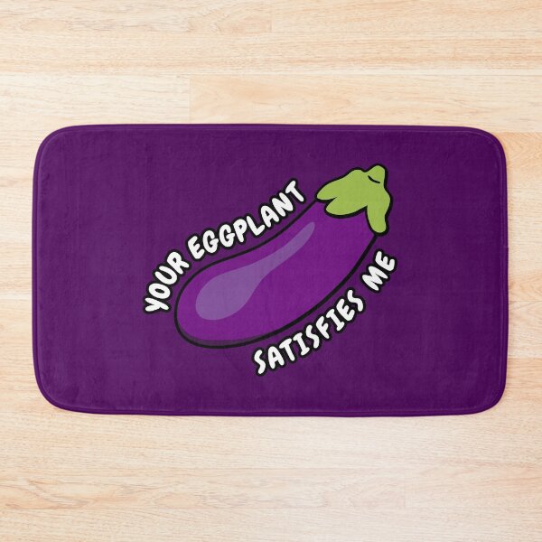 Item preview, Your Eggplant Satisfies Me - Funny Emoji T-Shirt designed and sold by FunnyStoopid.
