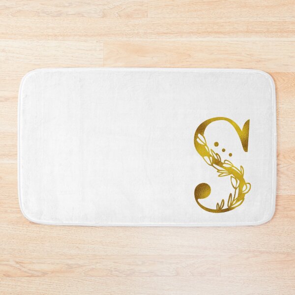 Item preview, Gold Floral Monogram S designed and sold by Amy Olsen.