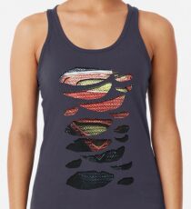 Superhero Ripped Chest Racerback Tank Top