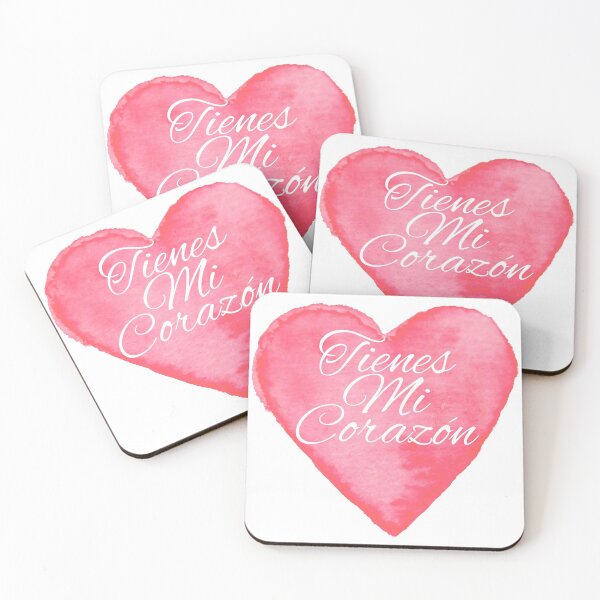 Item preview, Tienes Mi Corazón Acuarela Rosa - Spanish designed and sold by PatientCitizen.
