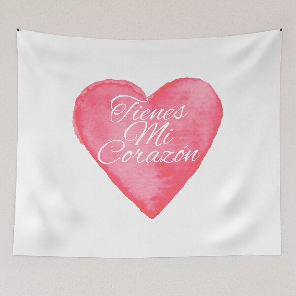 Item preview, Tienes Mi Corazón Acuarela Rosa - Spanish designed and sold by PatientCitizen.