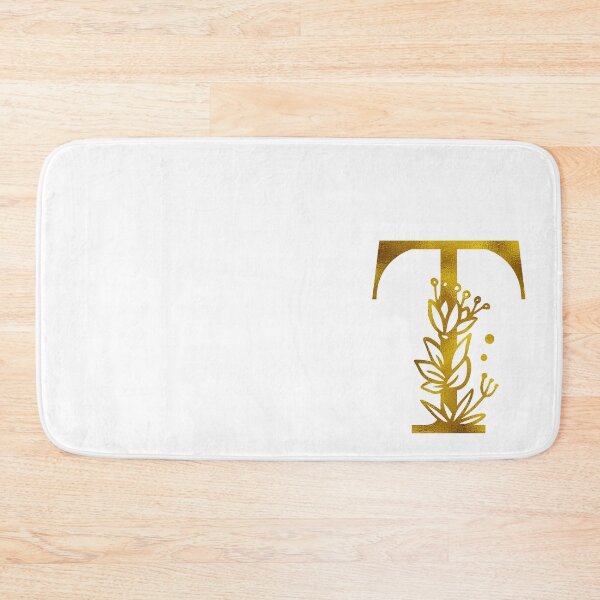 Item preview, Gold Floral Monogram T designed and sold by Amy Olsen.
