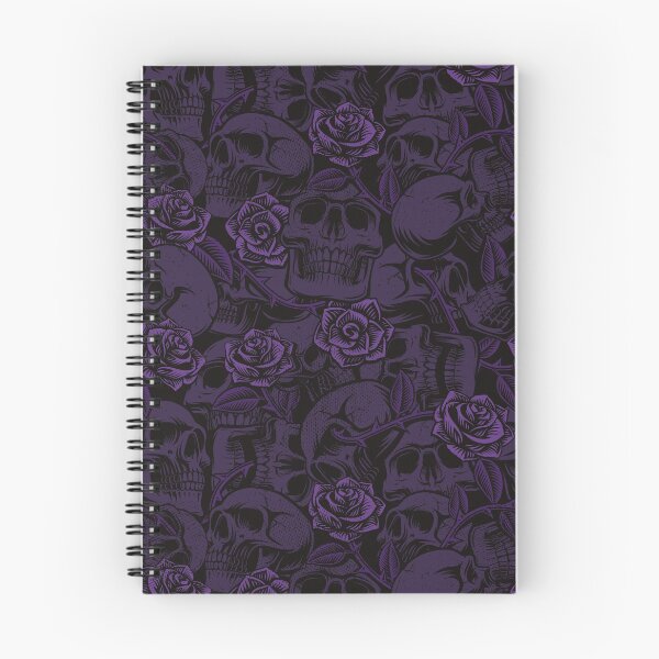 Item preview, Purple Skulls n Roses Pattern designed and sold by drippedinyoga.
