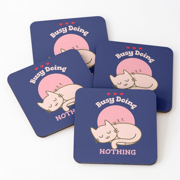 Item preview, Busy Doing Nothing Cute Cat designed and sold by Life Is Beautiful.