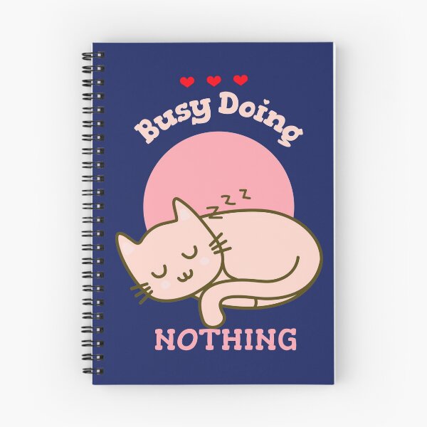 Item preview, Busy Doing Nothing Cute Cat designed and sold by Life Is Beautiful.