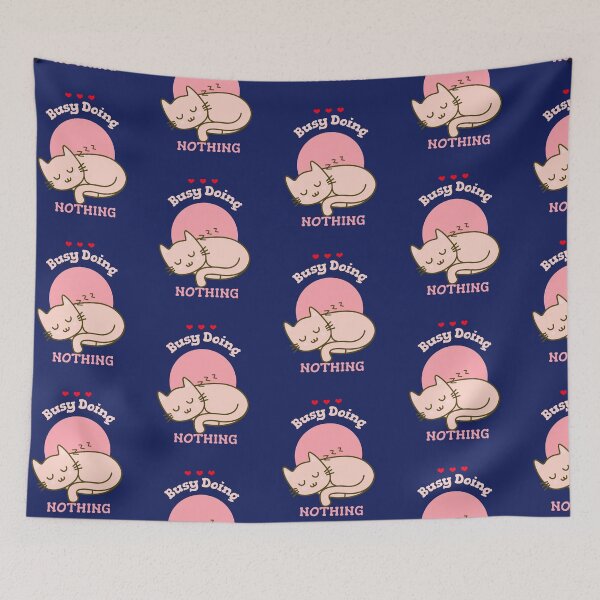 Item preview, Busy Doing Nothing Cute Cat designed and sold by Life Is Beautiful.